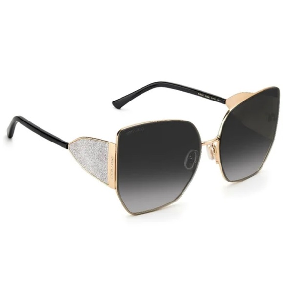 NEW Jimmy Choo Black Sunglasses Elegant Accessories - Picture 8 of 13